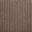 Lido Lounge Sofa - with Chaise - RHF - Corduroy Style - Brown - Fabric