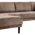 Lido U Shape Corner Sofa - LFH - Corduroy Style - Brown - Fabric