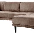 Lido U Shape Corner Sofa - RFH - Corduroy Style - Brown - Fabric