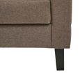 Milton Sofa Bed - 2 Seater - Tufted Backrest - Brown - Fabric