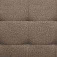 Milton Sofa Bed - 2 Seater - Tufted Backrest - Brown - Fabric