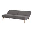 Swan Sofa Bed - 2 Seater - Grey - Fabric