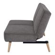 Swan Sofa Bed - 2 Seater - Grey - Fabric