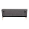 Swan Sofa Bed - 2 Seater - Grey - Fabric