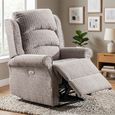 Windsor Electric Recliner Armchair - Natural - Fabric