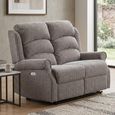 Windsor Electric Recliner Sofa - 2 Seater - Latte - Fabric