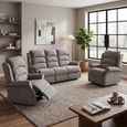 Windsor Electric Recliner Sofa - 3+1+1 Seater - Latte - Fabric
