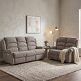 Windsor Electric Recliner Sofa - 3+2 Seater - Natural - Fabric