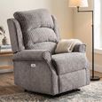 Windsor Electric Recliner Armchair - Latte - Fabric