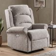 Windsor Electric Recliner Armchair - Natural - Fabric