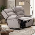 Windsor Electric Recliner Sofa - 2 Seater - Natural - Fabric