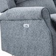 Windsor Electric Recliner Sofa - 2 Seater - Steel Blue - Fabric