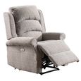 Windsor Electric Recliner Sofa - 3+1+1 Seater - Natural - Fabric