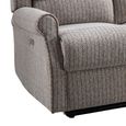 Windsor Electric Recliner Sofa - 3+1+1 Seater - Natural - Fabric