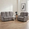 Windsor Electric Recliner Sofa - 3+2 Seater - Latte - Fabric