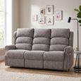 Windsor Electric Recliner Sofa - 3 Seater - Latte - Fabric