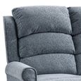 Windsor Electric Recliner Sofa - 3 Seater - Steel Blue - Fabric