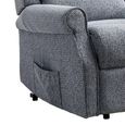 Windsor Lift & Tilt Electric Recliner Armchair - Dual Motor - Steel Blue - Fabric