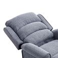 Windsor Lift & Tilt Electric Recliner Armchair - Single Motor - Steel Blue - Fabric