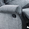 Windsor Manual Recliner Armchair - Steel Blue - Fabric
