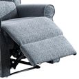 Windsor Manual Recliner Armchair - Steel Blue - Fabric