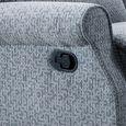 Windsor Manual Recliner Sofa - 2 Seater - Steel Blue - Fabric