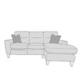 Alice Fabric Chaise LH2+RCC Sofa - Colours Available thumbnail 5