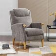 Clearance - Lisbon Fireside Armchair - Latte Fabric - FSS17525