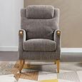 Clearance - Lisbon Fireside Armchair - Latte Fabric - FSS17525