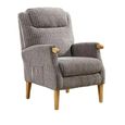 Clearance - Lisbon Fireside Armchair - Latte Fabric - FSS17525