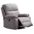 Clearance - Stretford Light Grey Fabric Electric Recliner Armchair - FSS17531