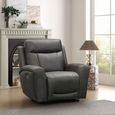 Nico Power Recliner Armchair - Charcoal - Fabric