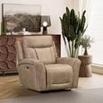 Nico Power Recliner Armchair - Sand - Fabric