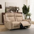 Nico Power Recliner Sofa - 2 Seater - Sand - Fabric