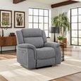 Linden Grey Fabric Recliner Armchair thumbnail