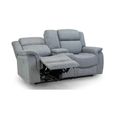 Linden Grey Fabric 2 Seater Recliner Sofa thumbnail 2