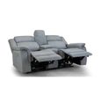 Linden Grey Fabric 2 Seater Recliner Sofa thumbnail 3