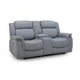Linden Grey Fabric 2 Seater Recliner Sofa thumbnail 4