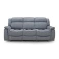 Linden Grey Fabric 3 Seater Recliner Sofa thumbnail 2