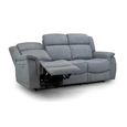 Linden Grey Fabric 3 Seater Recliner Sofa thumbnail 3