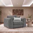 Naples Grey Fabric Armchair thumbnail