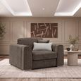 Naples Mocha Fabric Armchair thumbnail