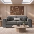 Naples Grey Fabric 2 Seater Sofa thumbnail