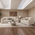 Naples Beige Fabric 3+2 Seater Sofa Set thumbnail