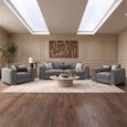Naples Grey Fabric 3+1+1 Seater Sofa Set thumbnail