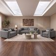 Naples Grey Fabric 3+2+1 Seater Sofa Set thumbnail