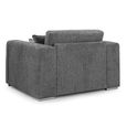 Naples Grey Fabric Armchair thumbnail 3