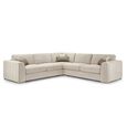 Naples Beige Fabric Large Corner Sofa thumbnail 2