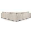 Naples Beige Fabric Large Corner Sofa thumbnail 4