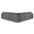 Naples Grey Fabric Large Corner Sofa thumbnail 4